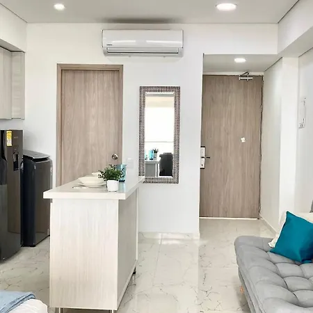Apartamento Cb726 | Moderna Frente Al Mar Con Balcón Y Cocina Con Isla Cartagena