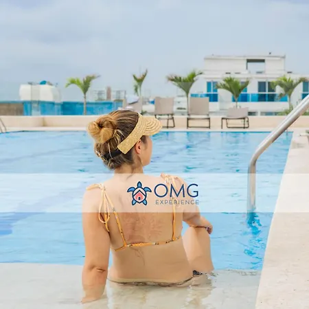 Apartamento Cb726 | Moderna Frente Al Mar Con Balcón Y Cocina Con Isla