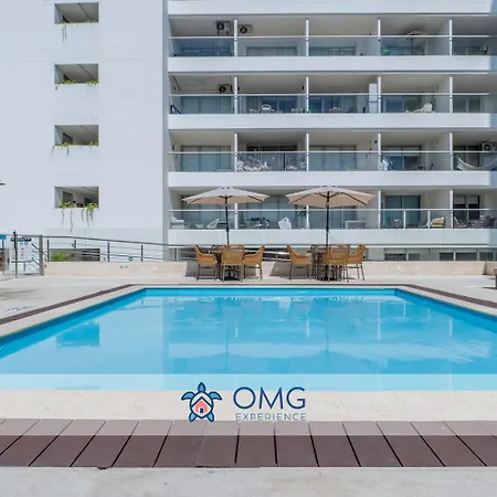 Cb726 | Moderna Frente Al Mar Con Balcón Y Cocina Con Isla Apartamento