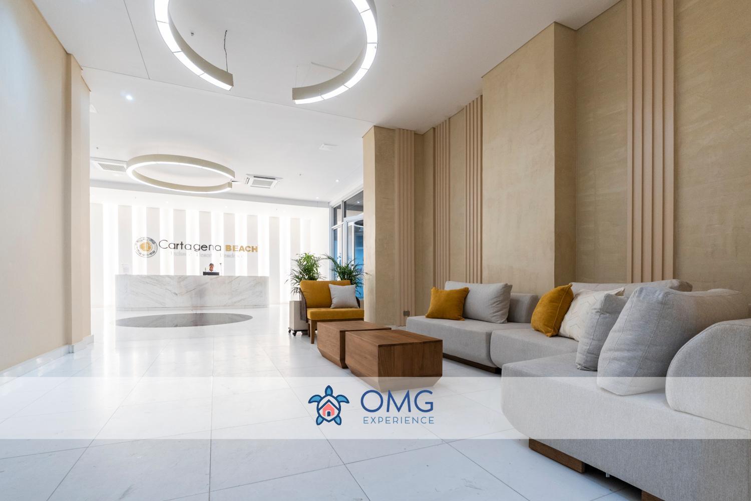 Cb726 | Moderna Frente Al Mar Con Balcón Y Cocina Con Isla Apartamento *